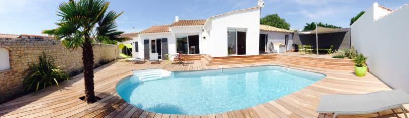 ile de ré Nice holiday house (145m2) for 8 people: private heated swimming pool