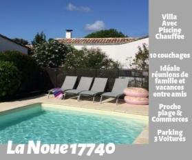 Ile de Ré:Peace and quiet between friends or family 12 people with heated swimming pool