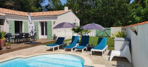 Ile de Ré:Newly renovated in le bois plage,  villa with pool near beach and shops