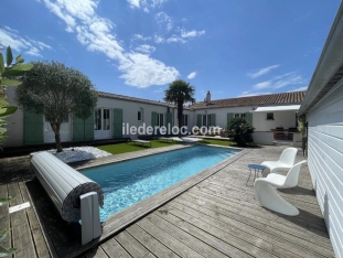 Ile de Ré:Charming house with heated swimming pool, 3 bedrooms, near port, st martin beach