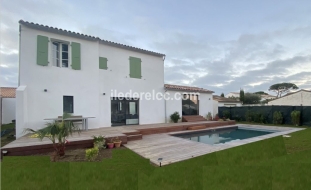 Ile de Ré:House for 8/10 people in brardes, garden and heated swimming pool, 450m from the