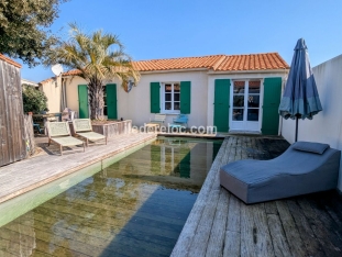 Ile de Ré:Maison retaise 4 - heated swimming pool with movable floor